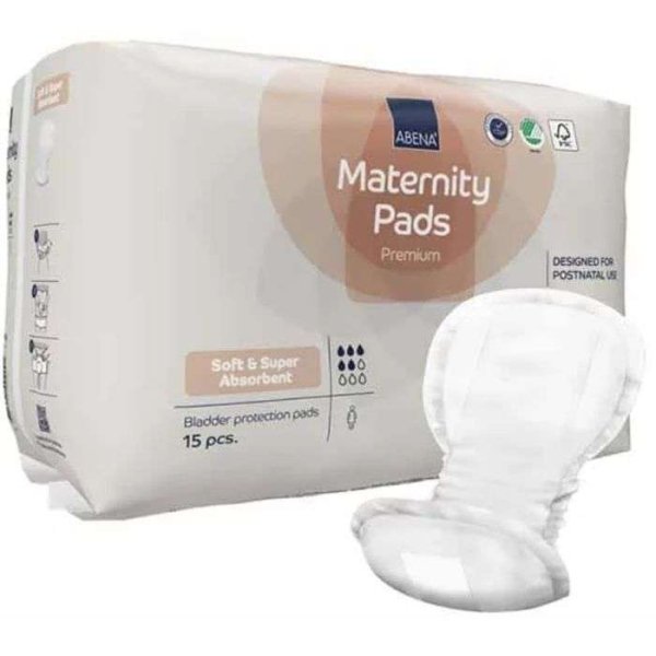 ABENA - Maternity pads premium soft et super absorbant 15 pieces