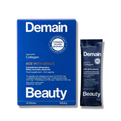 DEMAIN BEAUTY - Augmented collagen - rides, fermeté, élasticité - 1 boîte - 14 sticks
