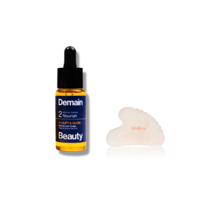 DEMAIN BEAUTY - Sculpt & glow + gua sha - blanc