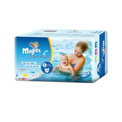Couches Culottes de Bain Magics Taille S (3-8kg) - 12 Unités