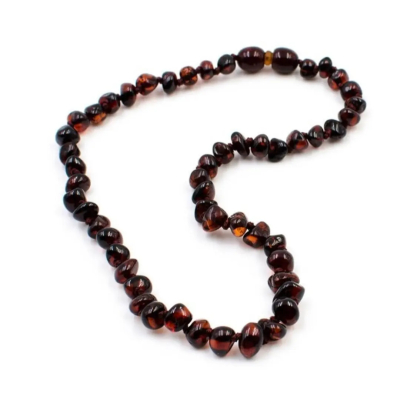 Collier bébé en Ambre naturel et authentique - COGNAC