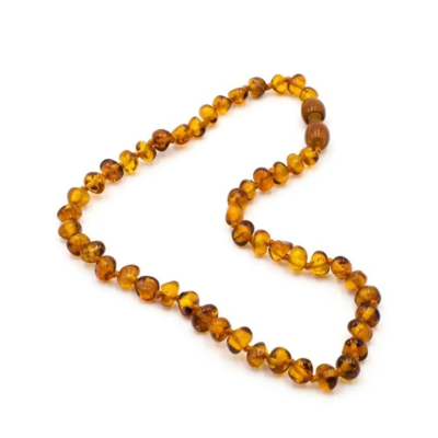 Collier bébé en Ambre naturel et authentique - CERISE