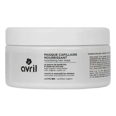 AVRIL COSMETIQUE BIO - Avril masque capillaire nourrissant au beurre de karite et a l huile de ricin bio 200 ml