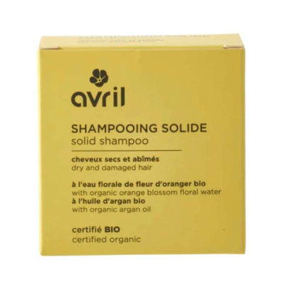 AVRIL COSMETIQUE BIO - Avril shampooing solide saponifie a froid au fenugrec et a l huile essentielle de geranium bio 100 g