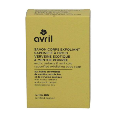 AVRIL COSMETIQUE BIO - Avril savon corps exfoliant saponifie a froid verveine exotique