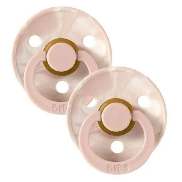 BIBS - Set de 2 sucettes blush ivory 6-18 mois