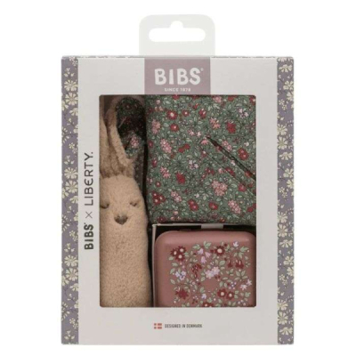 BIBS - X liberty coffret cadeau pour noel essentiel bébé chamomile lawn woodchuck