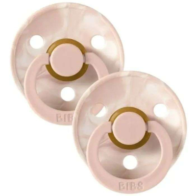 BIBS - Set de 2 sucettes blush ivory 0-6 mois