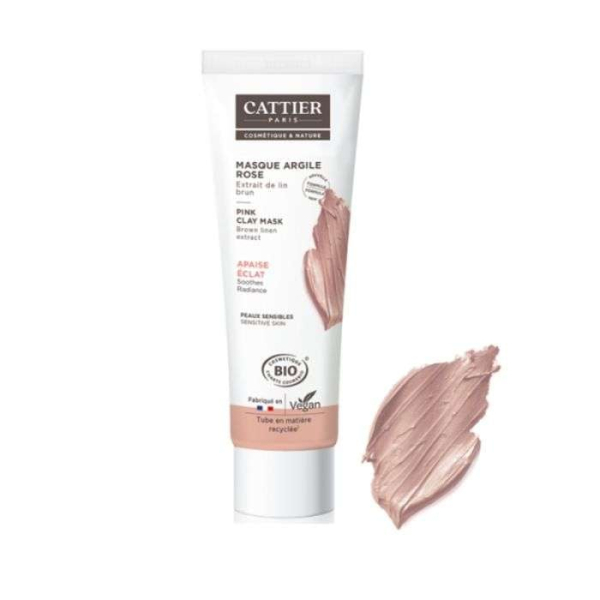 CATTIER - Masque argile rose 100 ml