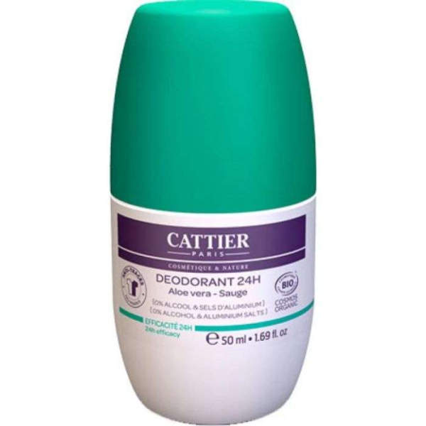 CATTIER - Deodorant 24 h aloe vera sauge 50 ml