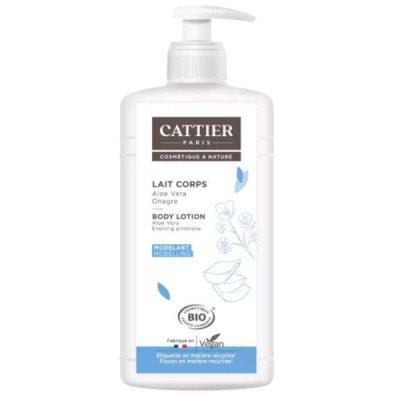 CATTIER - Lait corps aloe vera onagre 500 ml
