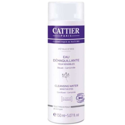 CATTIER - Eau demaquillante yeux sensibles bleuet camomille 150 ml