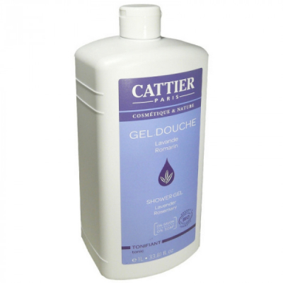 CATTIER - Gel douche tonifiant lavande romarin 1l