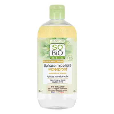 SO BIO - Pur bamboo biphase micellaire waterproof 500ml