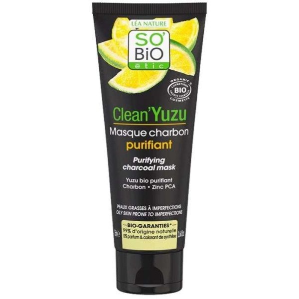 SO BIO - Clean yuzu masque charbon purifiant