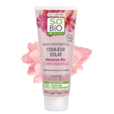 SO BIO - Après shampooing couleur éclat hibiscus bio 200ml