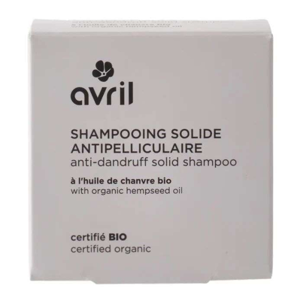AVRIL COSMETIQUE BIO - Avril shampooing solide antipelliculaire a l huile de chanvre 60g