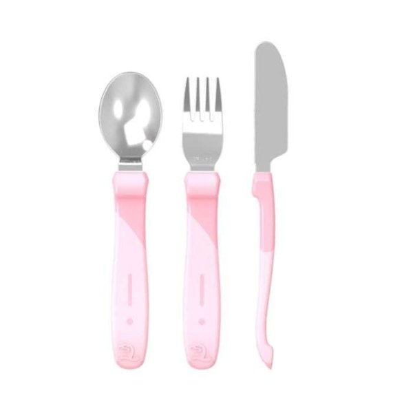 TWISTSHAKE - Couverts bébé 12 mois+ rose