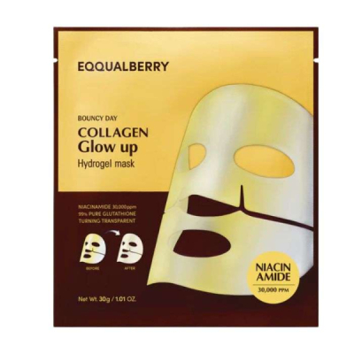 EQQUAL BERRY - Eqqualberry collagen glow up hydrogel mask x 1 unites