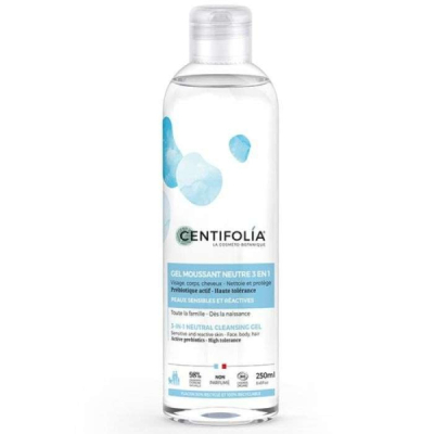 CENTIFOLIA - Gel moussant neutre 3 en 1 - 250 ml