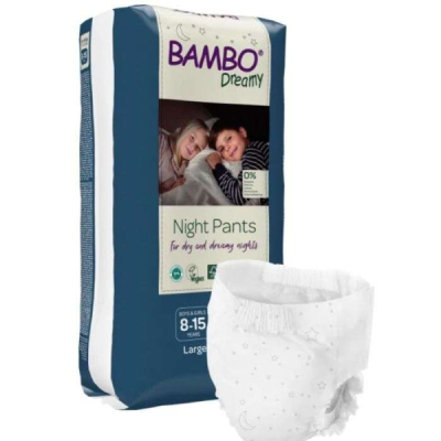 BAMBO NATURE - Bambo dreamy night pants filles et garcons large 8-15 ans 35-50 kg 10 unites