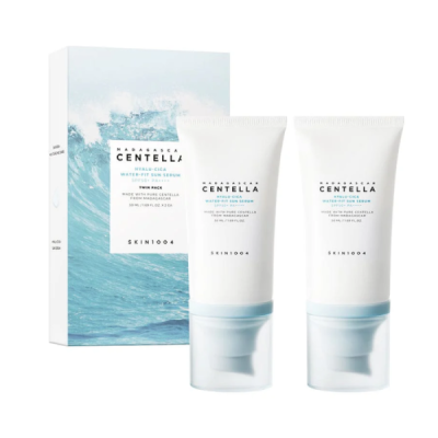 SKIN 1004 - Skin1004 madagascar centella hyalu cica water fit sun serum spf 50 + pa++++ twin pack 50 ml x 2